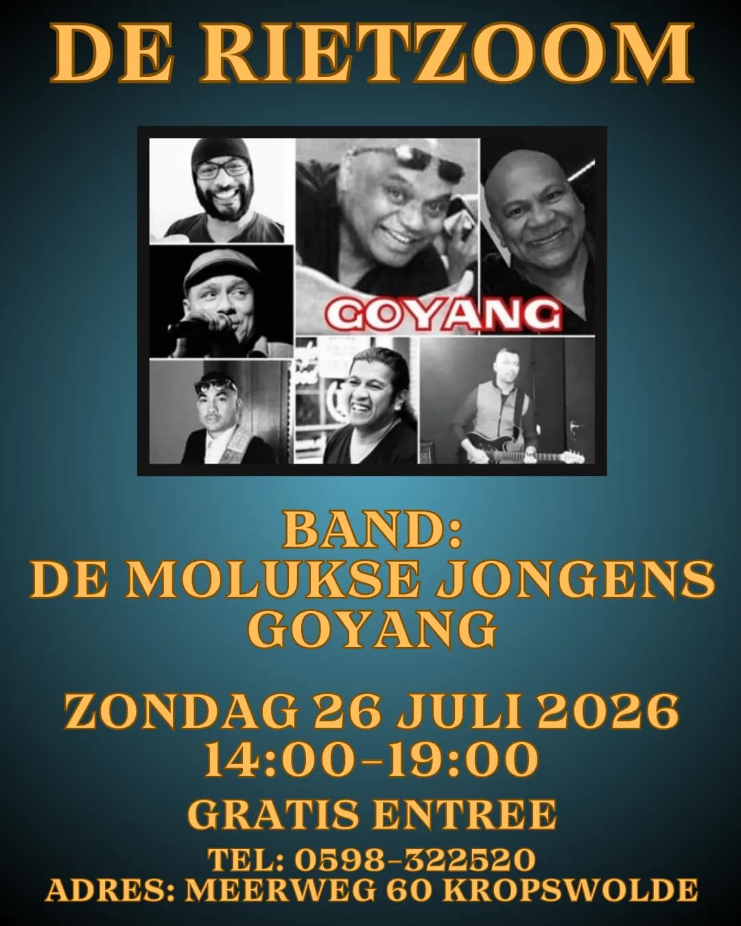 Foto van evenement GOYANG Live @ De Rietzoom