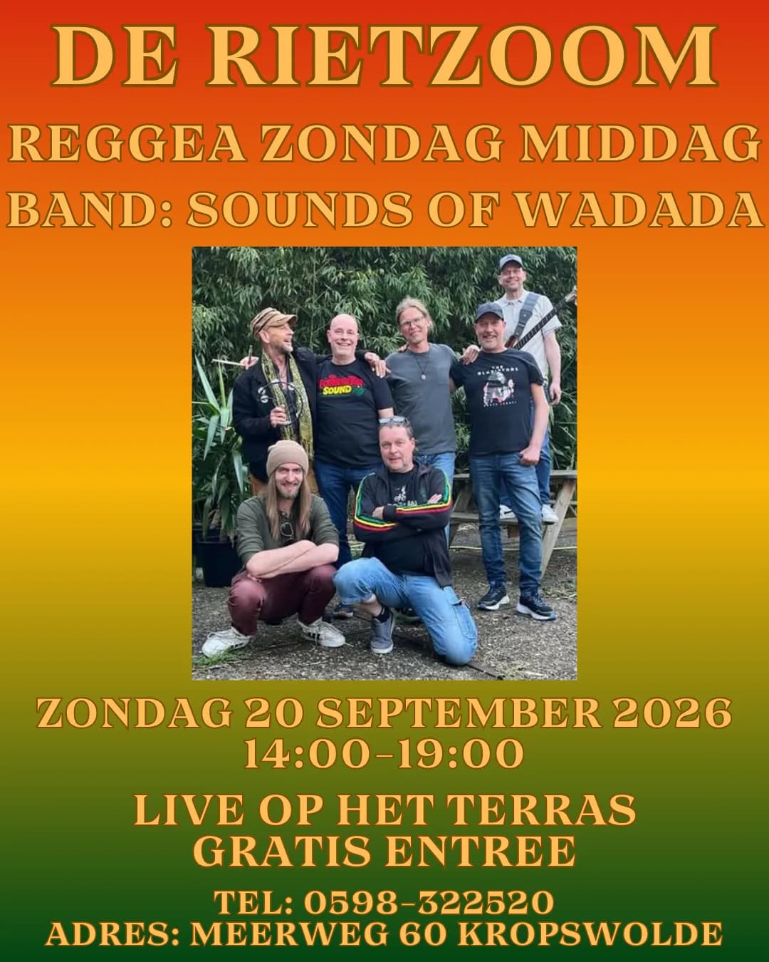 Foto van evenement Sounds of Wadada Live @ De Rietzoom